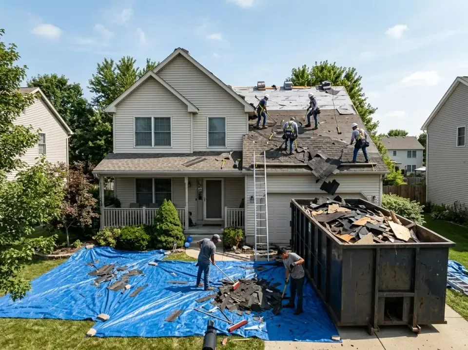 roof-replacement-debris-remova-004 — frequently asked questions, Cheapest Dumpster Rentals in Glendale Heights, IL